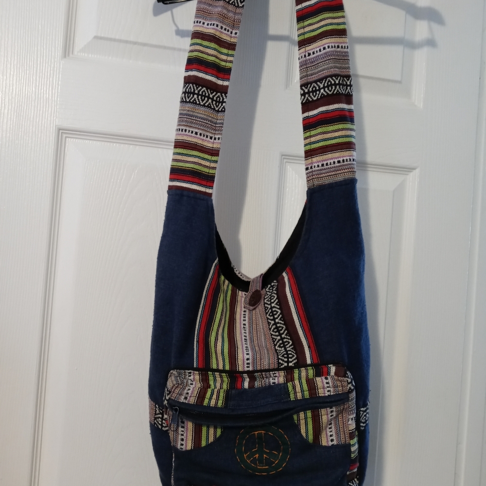 🏤🐼HANDMADE MESSENGER NEPAL BAG - Picture 12 of 16